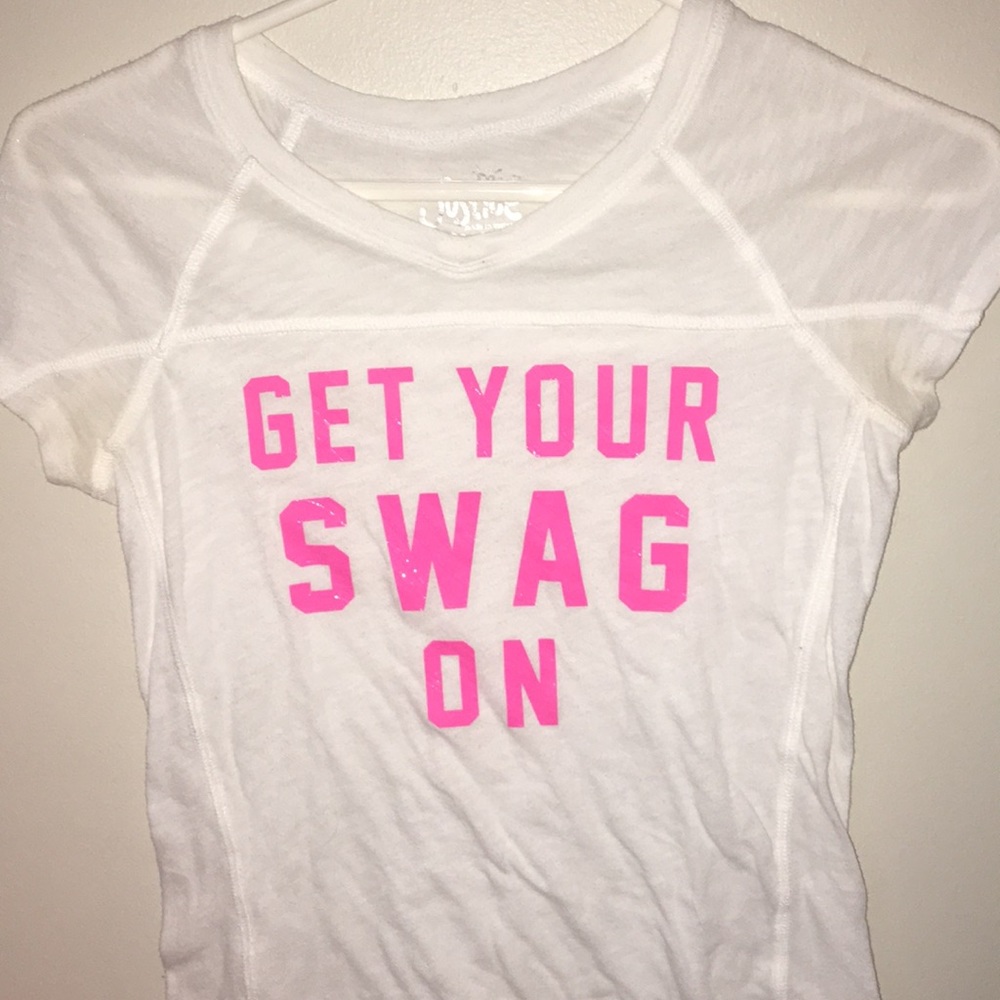 justice sheer graphic tee size 10 (kids)